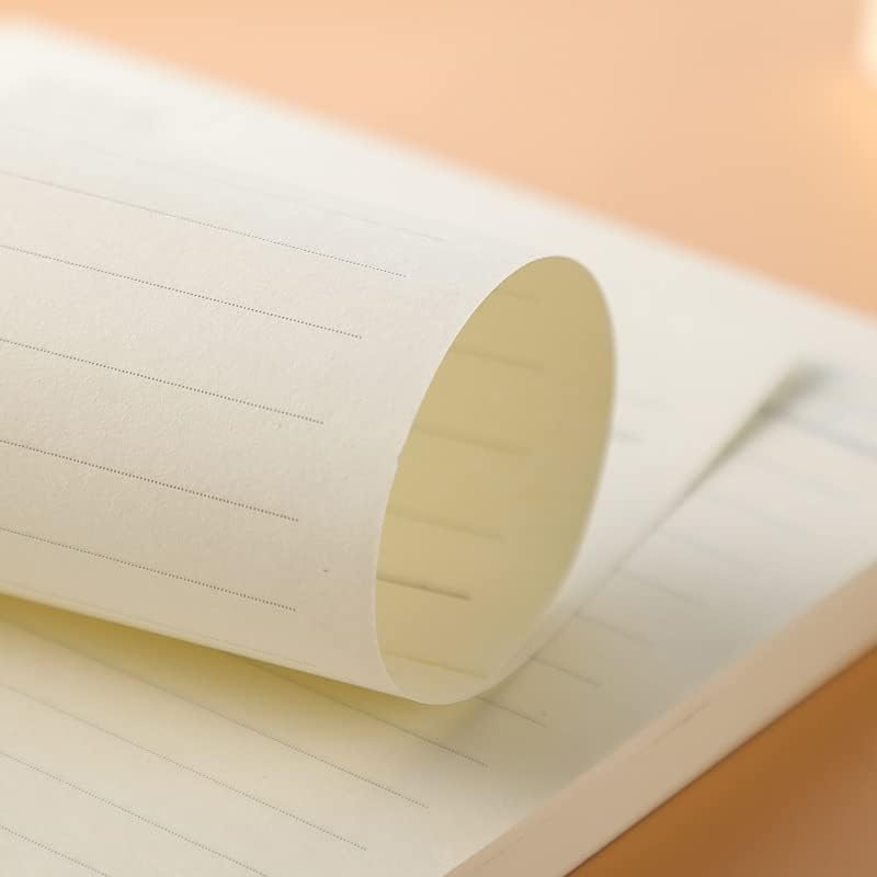 A5 Refill Paper,100Gsm Thick Refillable Paper 6 Hole Filler Inserts Loose Leaf Paper 80 Sheets (160 Pages) for 6 Ring Binder Journal Notebook-Squared Paper (Lined Paper) image number 3