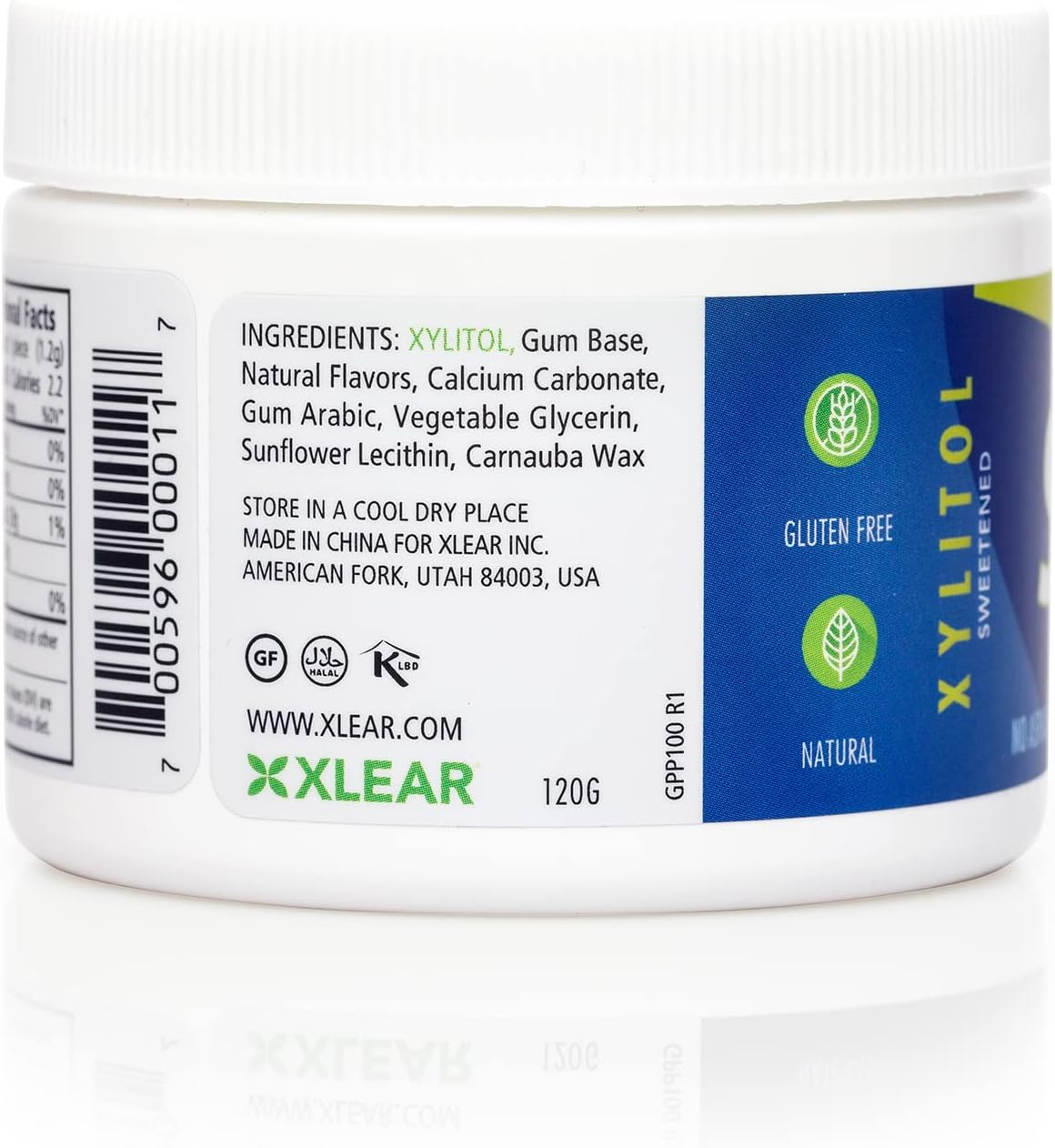 Spry Fresh Natural Xylitol Chewing Gum Dental Defense System Aspartame-Free Sugar Free Gum (Peppermint, 100 Count - Pack of 2) image number 5