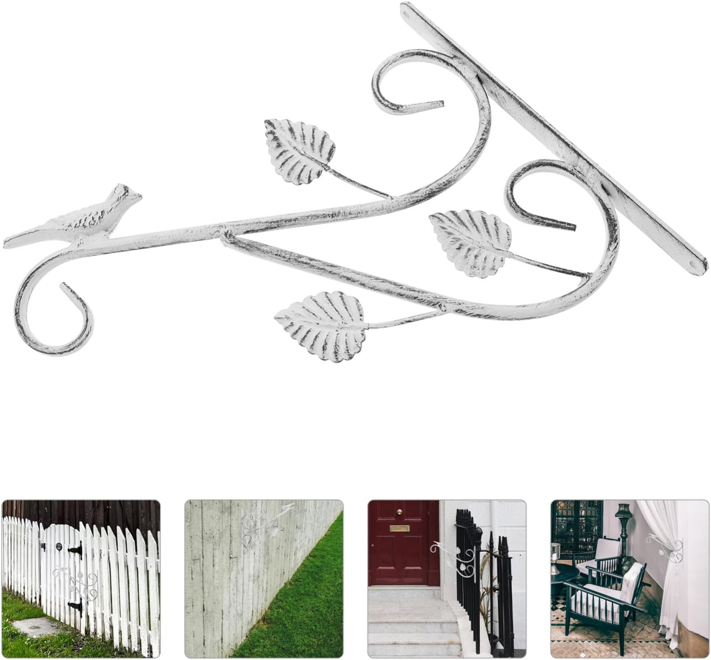 Totority Heavy-Duty Iron Hanging Plant Bracket Outdoor Flowerpot Hook for Wall Garden Decor Lanterns Wind Chimes for Balcony and Handrails