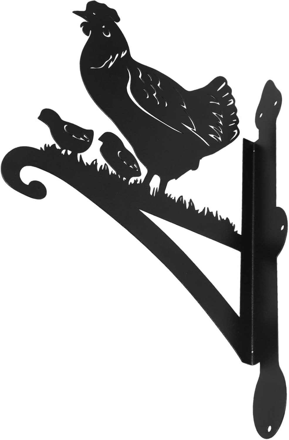 HANABASS Elegant Chicken Design Plant Hanger Outdoor Decor Garden Hook Lantern Support Bonsai