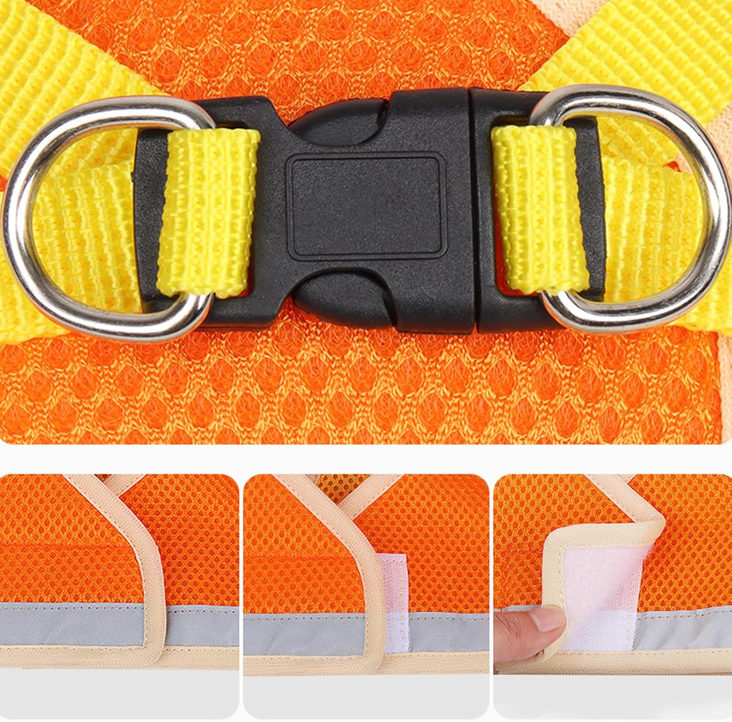 Cat Harness Set with Lead, Automatic Cat Harness with 3 M / 9.84 Feet, Cat Lead, Adjustable, Escape Proof Cat Harness, Escape Proof with Lead and Night Reflector, Soft Cat Vest image number 3