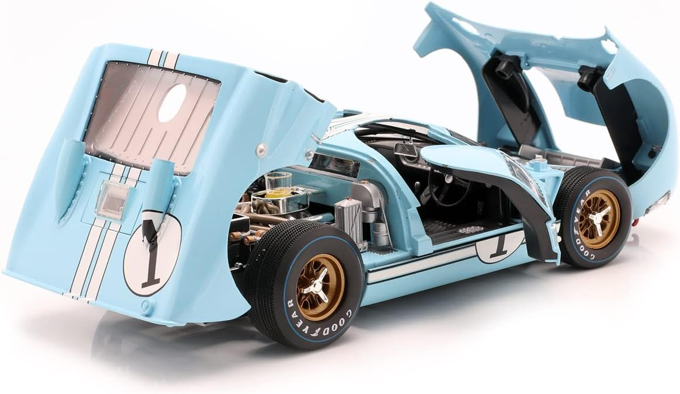 1966 Ford GT-40 MK 2 Blue 1 1/18 by Shelby Collectibles SC411 image number 2