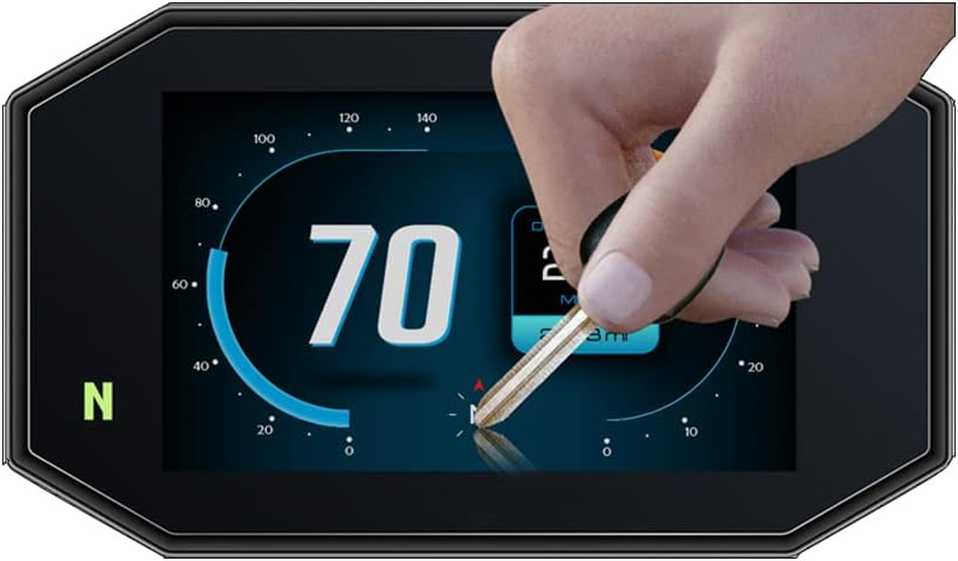 CLEZON for Royal Enfield, for Meteor 350, for Meteor350, 2021-2023 Motorcycle Scratch Cluster Screen Dashboard Protection Instrument Film Screen Protector(1 SET) image number 3