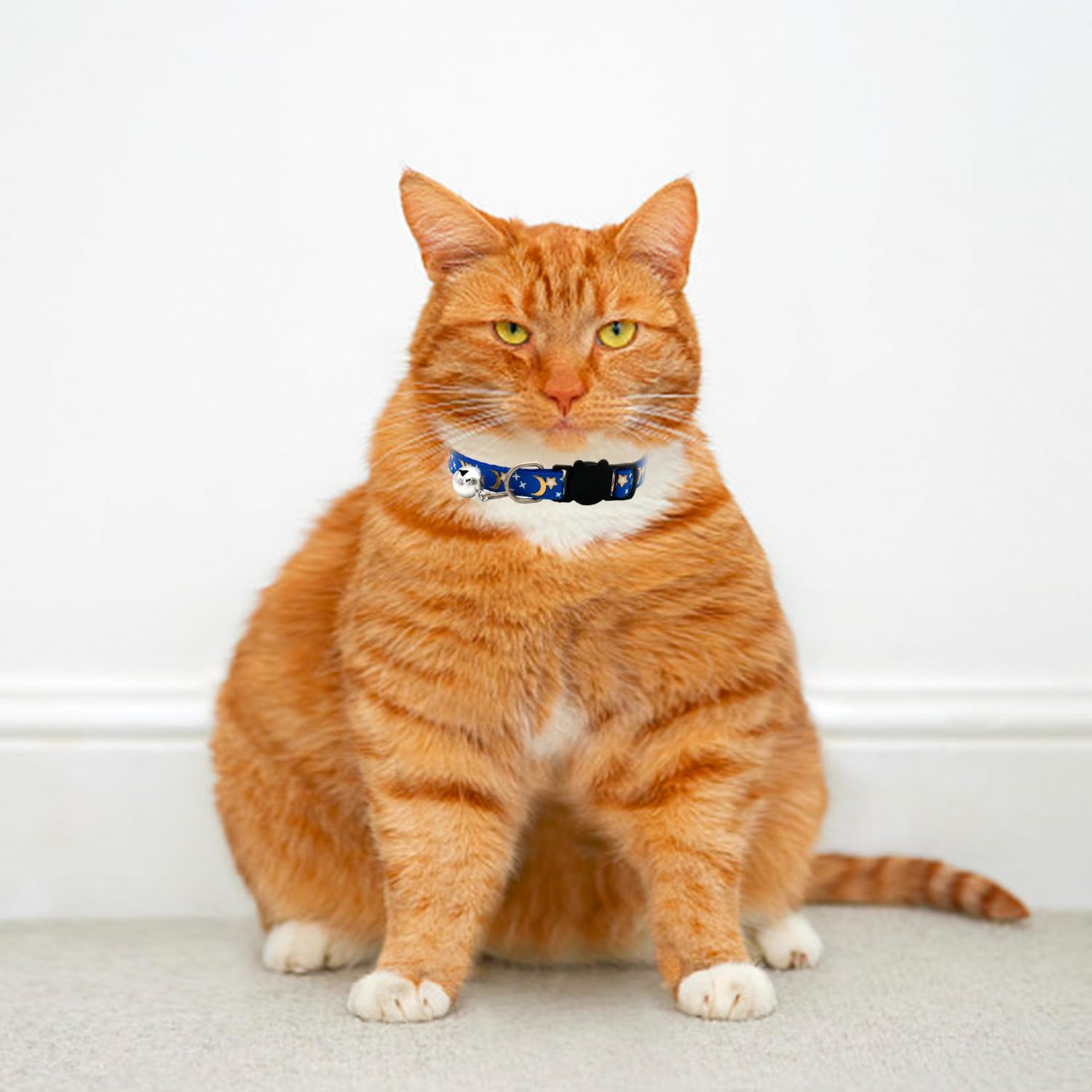 HDGSAFD 3 Xingyue Cat Collars, Comfortable Reflective Safety Buckle Collars, Accessories for Pet Bells, Suitable for Daily Walks and Trips with Pets image number 1