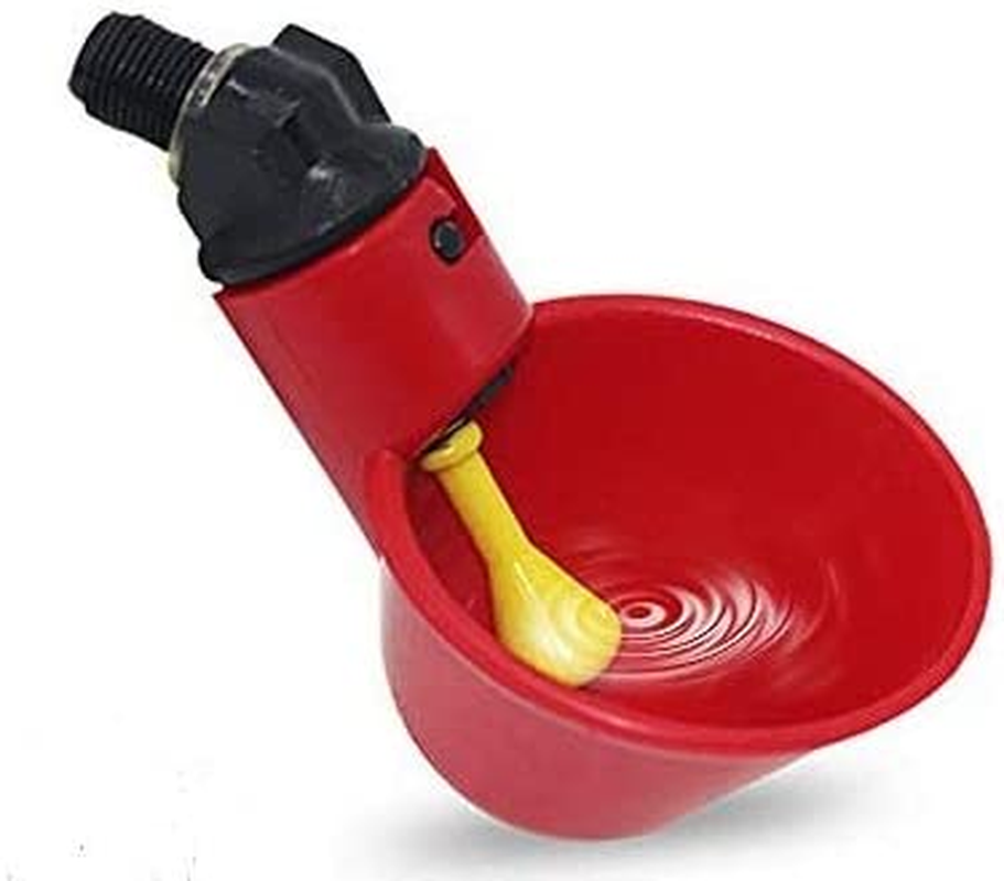 Automatic Cups Water Feeder Drinker Chicken Waterer Poultry Chook Bird (5PCS)