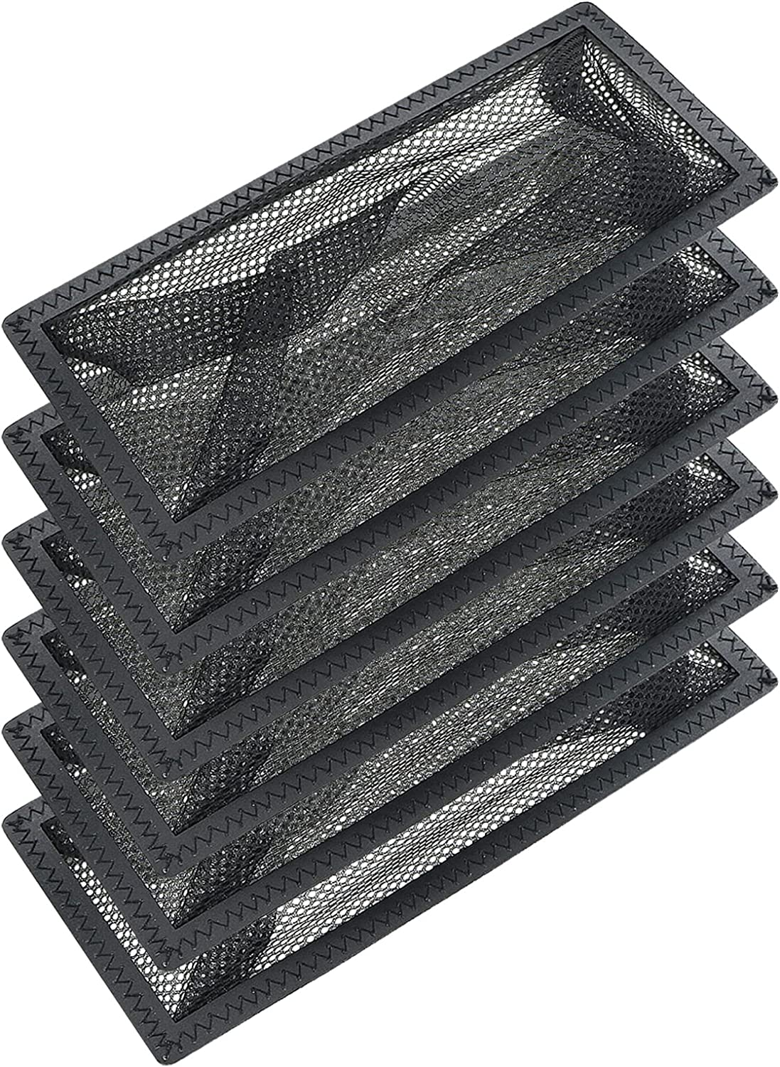 6 Pack 4"X10" Floor Register Trap Cover Screen Air Vent Cover Mesh Filter for Home Floor Register Net Trap image number 2