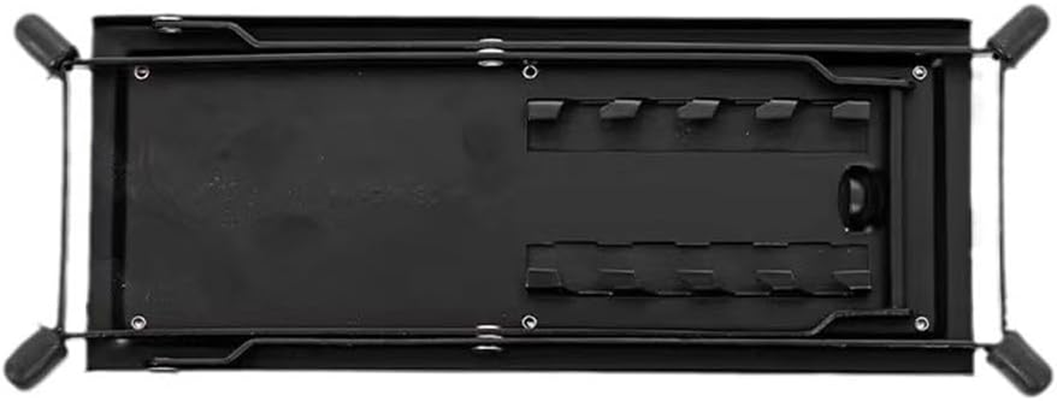 AIMALL Adjustable Guitar Footstool 6 Heights Foldable Anti-Slip Foot Pedal for Classical Folk Guitar Metal Frame Portable Guitarist Stand 11.8X5.1In Black image number 3