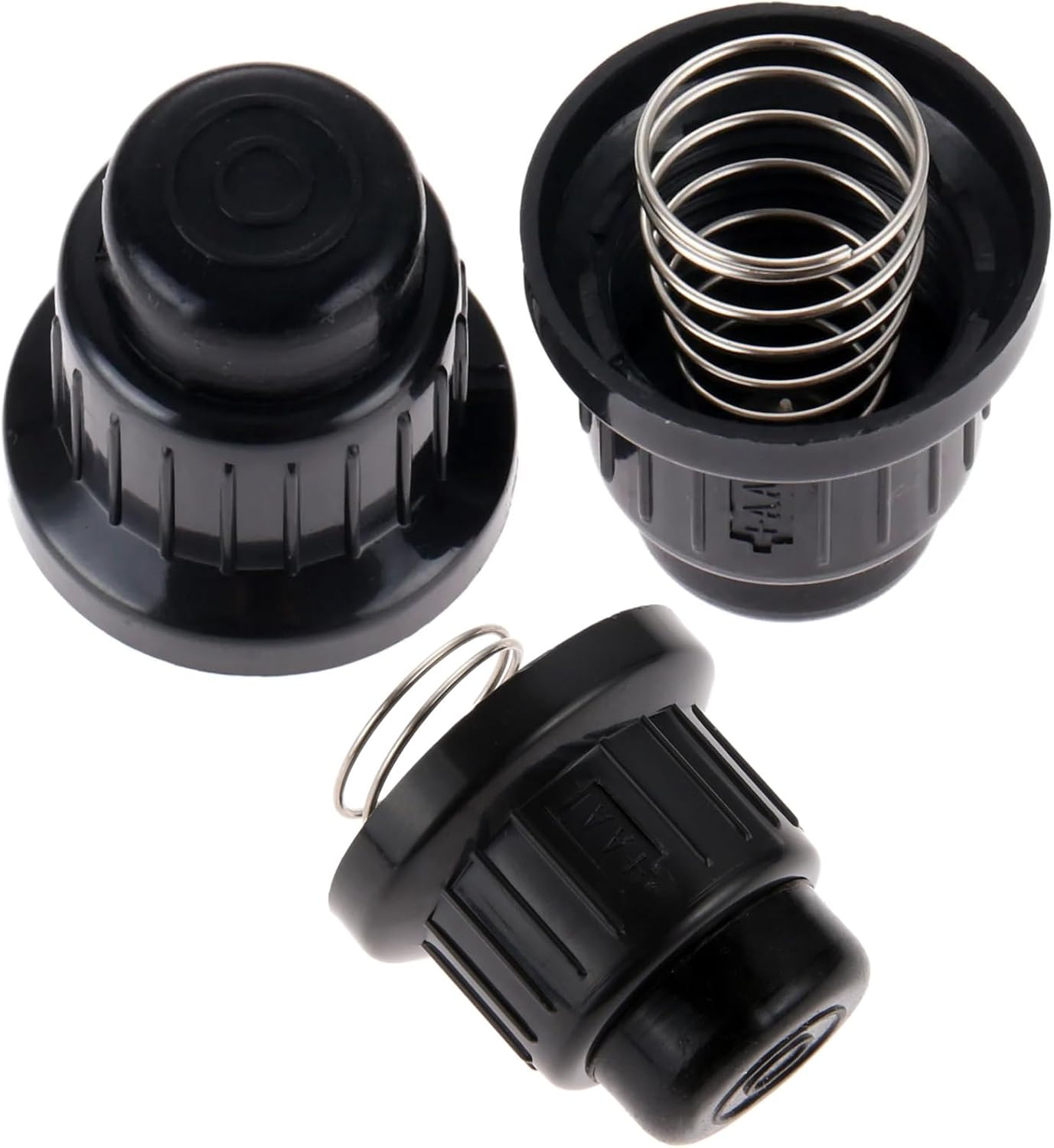 Recdec 3 Pack AA Battery Push Button Igniter Caps Replacement Ignitor Switch Cap Knob with Spring for Blackstone Char-Broil Propane BBQ Table Gas Grill Fire Pit Spark Generator image number 2