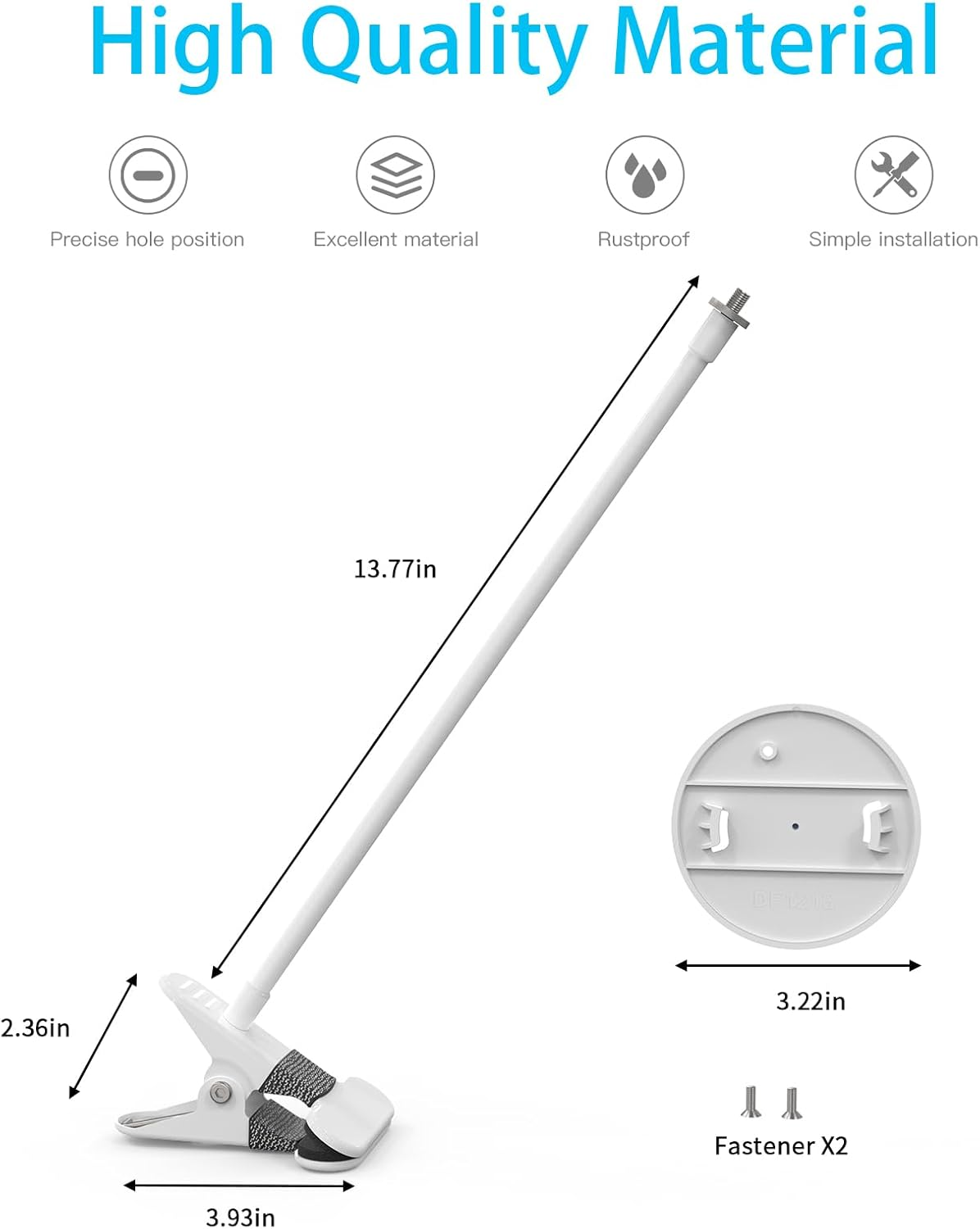 HOLACA 40Cm Clip Holder Mount for Reolink Argus Track 4K Outdoor Camera image number 3