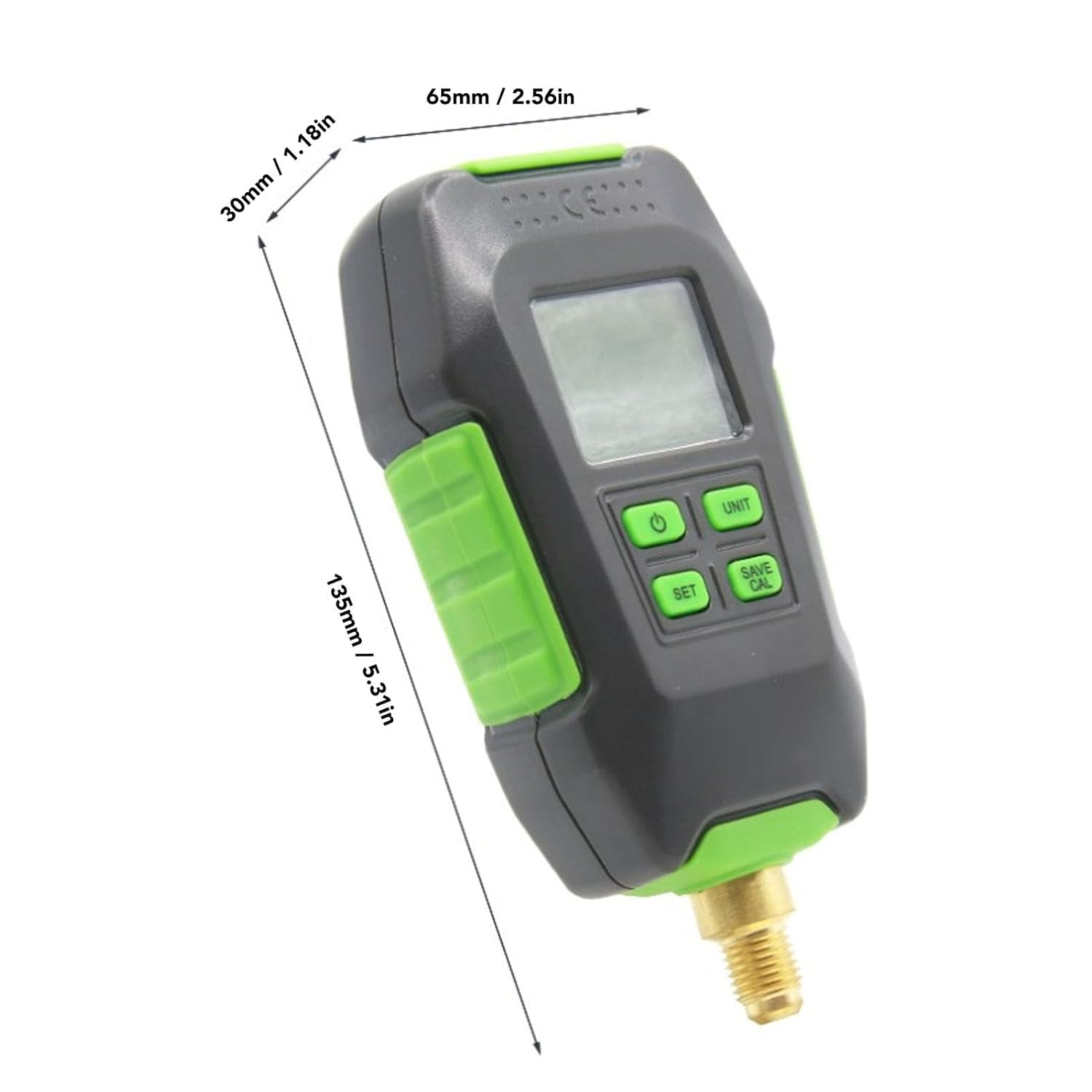 Digital Vacuum Gauge, 0‑10000Pa Micron Vacuum Gauge, 7/16Inch 20UNF Interface, IP54 Rating Digital Vacuum Micron Meter with Large Screen Display for Atmospheric Environment image number 4