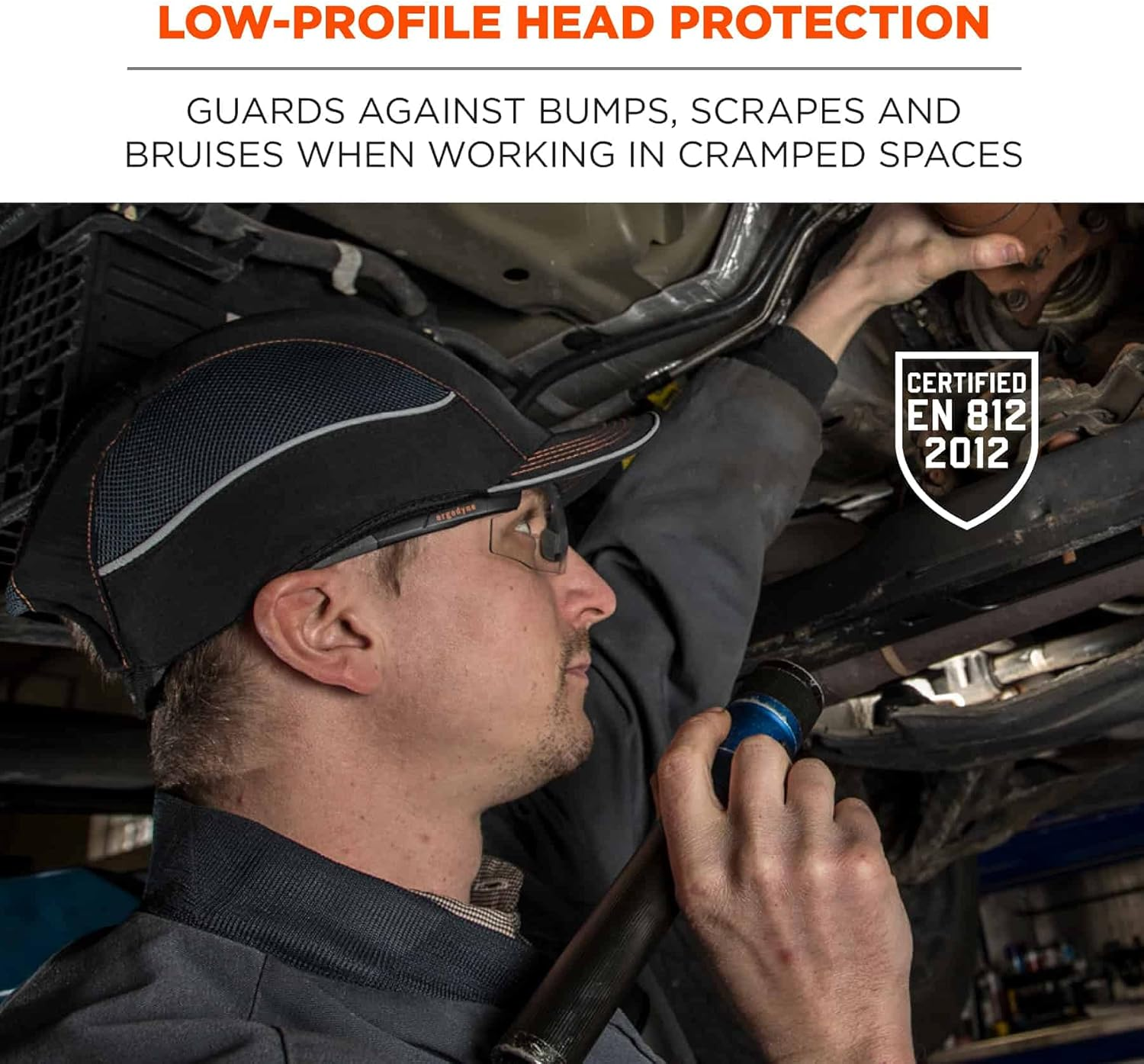 Ergodyne Skullerz 8950 Safety Bump Cap with Long Brim, Navy image number 6