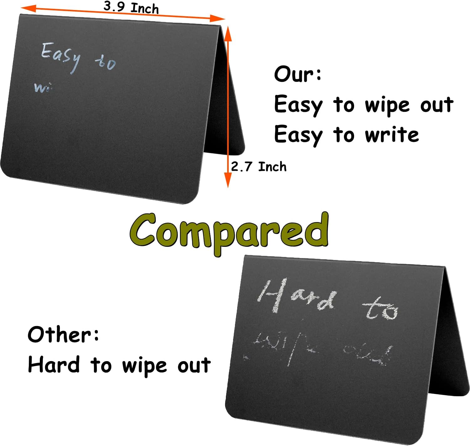 20PCS Mini Chalkboard Signs for Food, Reusable and Reserved Table Signs, Food Labels for Party Buffet, Easy to Write and Wipe Out, Catering Supplies Buffet Display, Place Cards image number 3