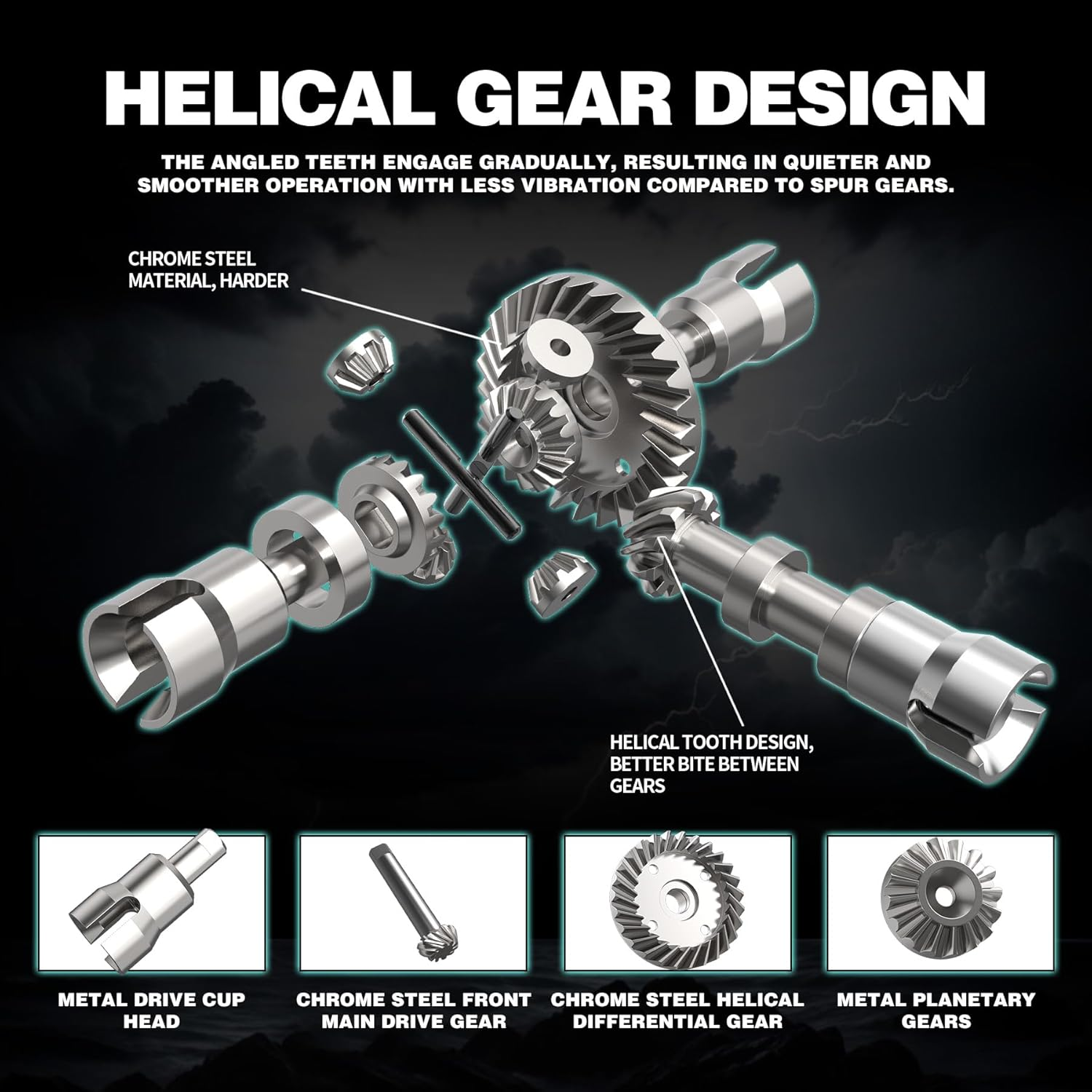 Hosim 1:14 Brushless RC Cars for Adults 80Km/H, 3S Battery Fast RC Trucks 4X4 All Terrain off Road Remote Control Car Waterproof RC Monster Truck High Speed RC Short Course Truck image number 3