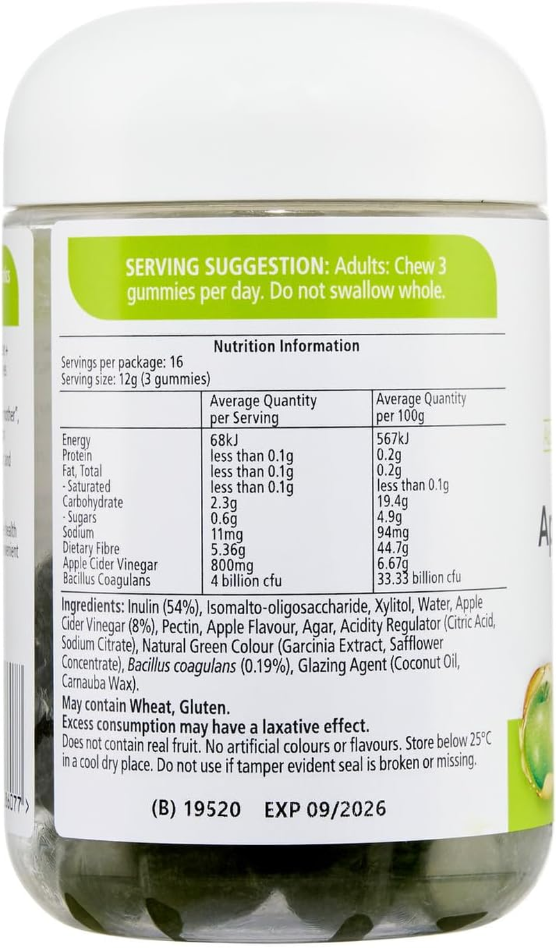 Nature'S Way Adult Apple Cider Vinegar + Prebiotic + Probiotic Vita 50 Gummies image number 1