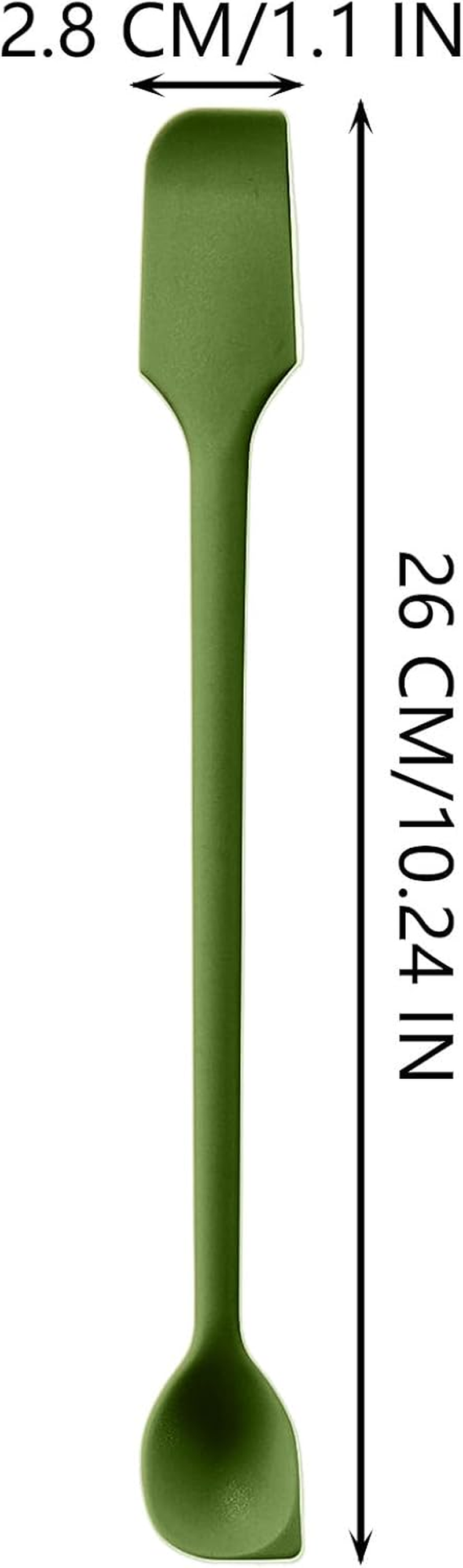 Jar Scraper Spatula - Double Ended Silicone Spatula, Ergonomic Flexible Design, Easy to Clean, Non-Stick Kitchen Tool | Jar Scraper Spatula Baking Supplies for Cake, Bread, Cream, Condiments, Spreads - Pink image number 4