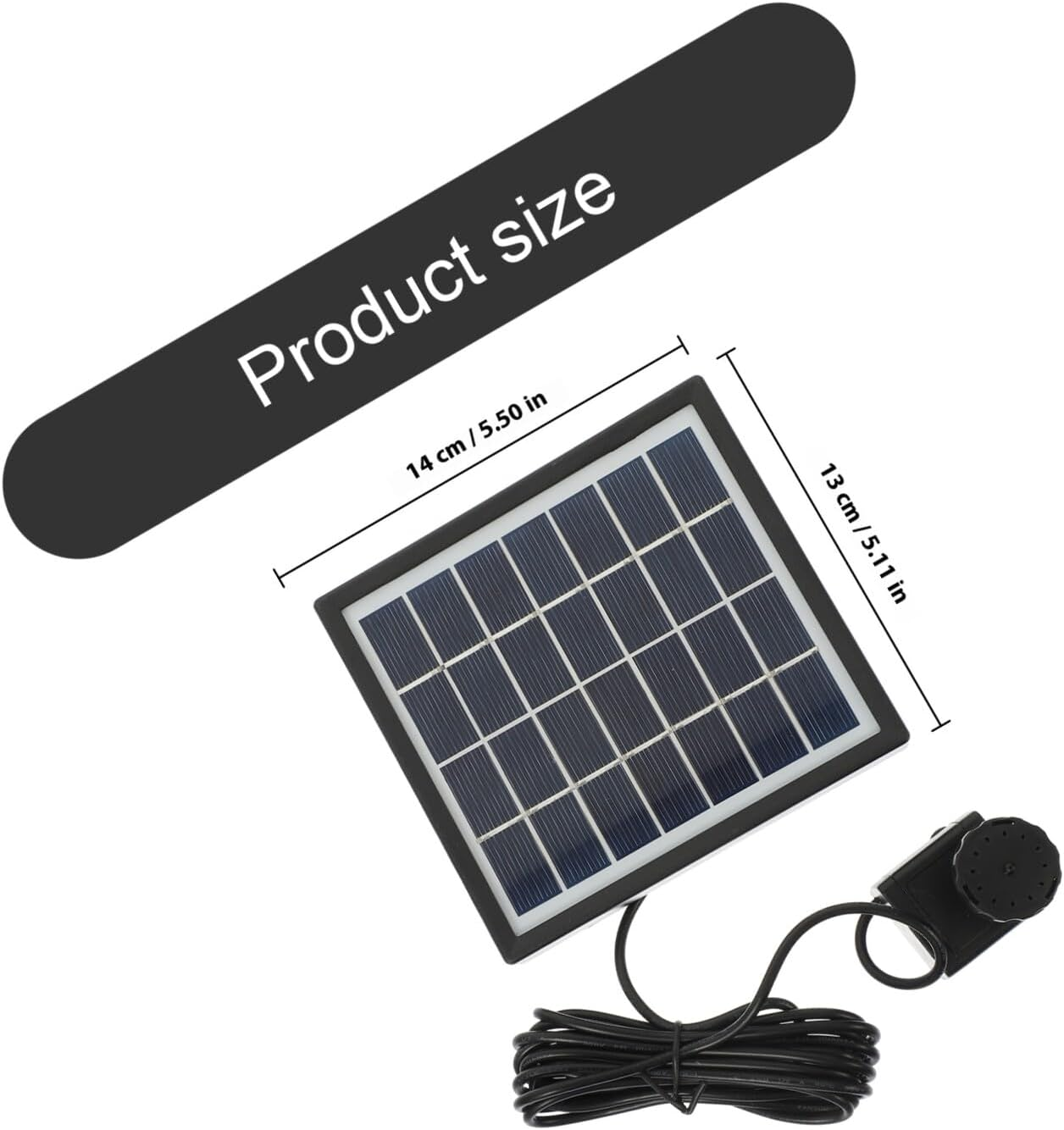 Bestonzon Solar-Powered Small Water Fountain Pump for Outdoor Garden and Pool Floating Solar Water Pump for Decoration Charging No External Power Needed image number 5