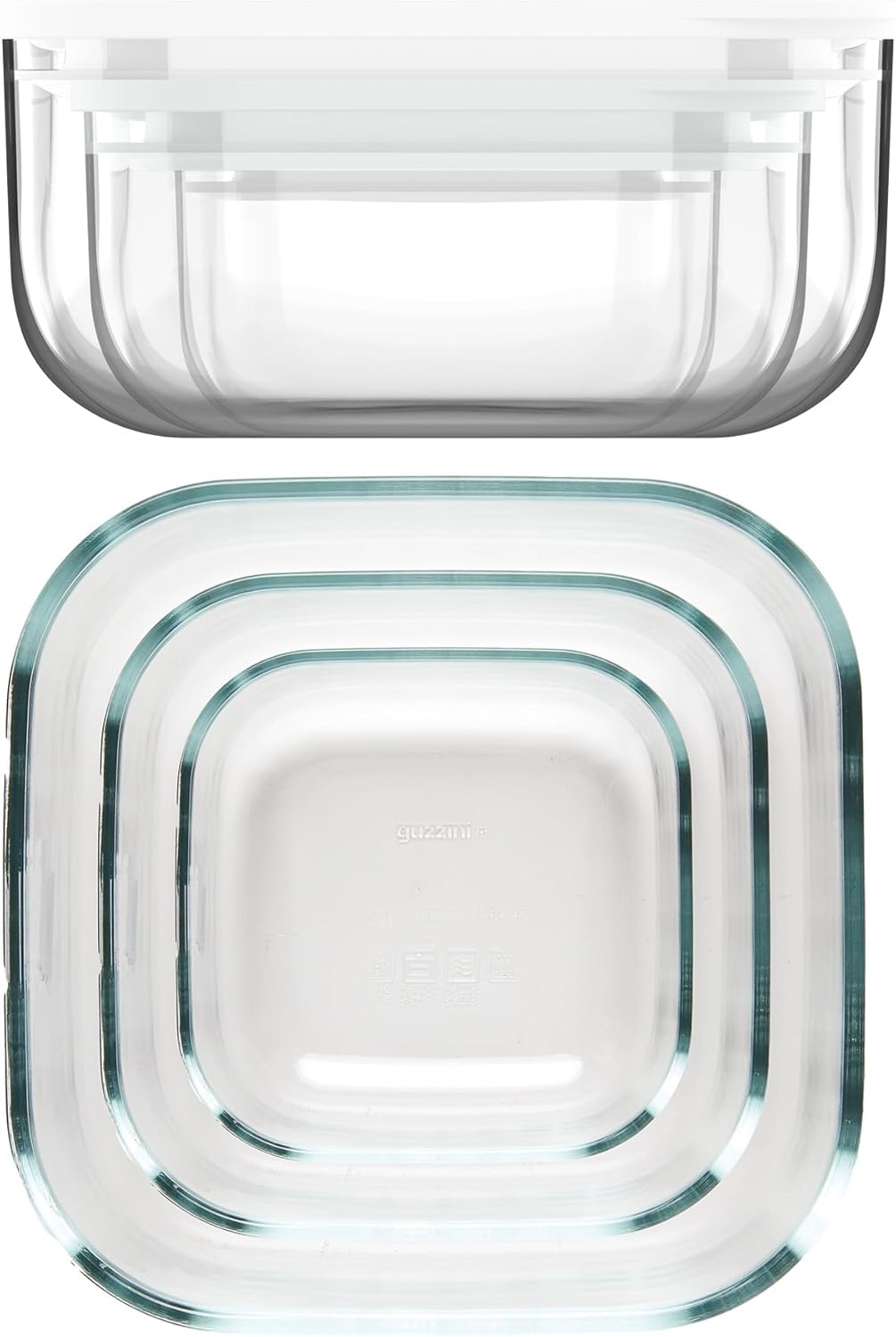 GUZZINI 11330211-CN Leakproof Glass Container, 1900 CC, White, 4P image number 4