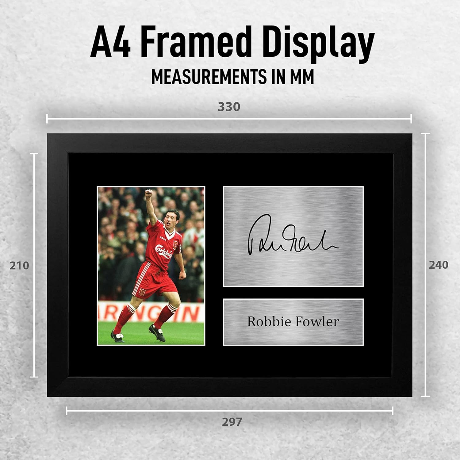 HWC Trading FR Robbie Fowler Gift Signed FRAMED A4 Printed Autograph Liverpool Gifts Photo Display - (Unframed) Robbie Fowler image number 4