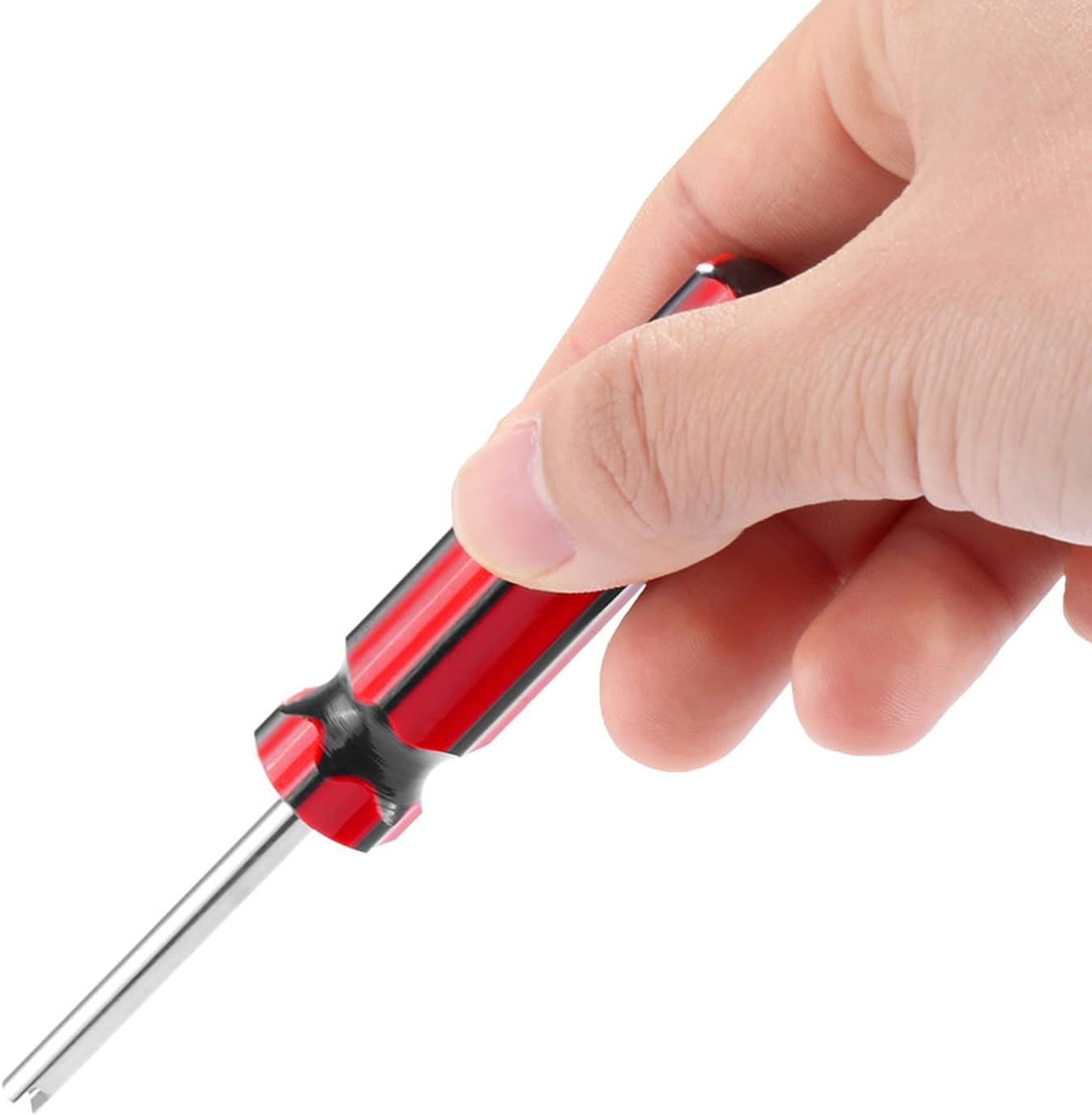 5 Pcs Car Valve Core Removal Tool, Car Motorcycle Truck Bike Screwdriver Valve Stem Removal Tool Single Head Valve Remover Installer Repair Tool Tire Valve Stem Core Remover with Plastic Handle image number 2