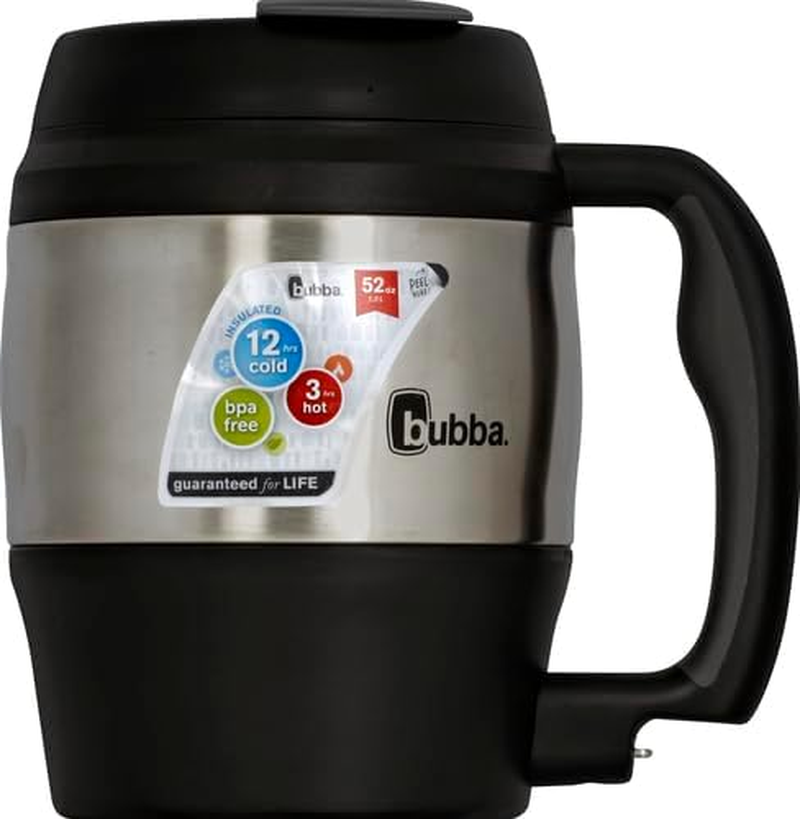 Bubba Classic Insulated Desk Mug, 52 Oz, Black - Tidal Wave image number 7
