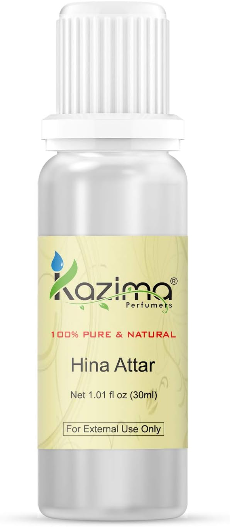 KAZIMA Hina Attar Perfume for Unisex - Pure Natural Undiluted (Non-Alcoholic) (30Ml)