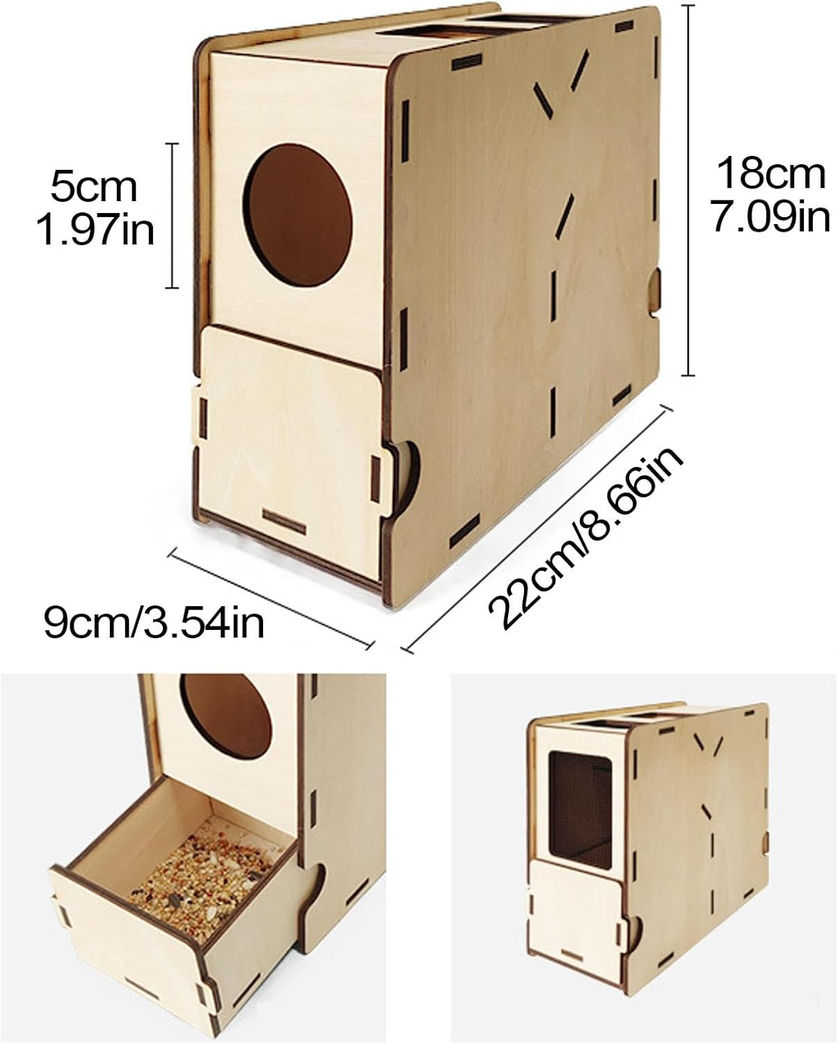 Birds Feed Wind Sheller - Grain Splitter Machine Efficient Grain Winnower Machine | Bird Food Skin Blower Practical Grain Thrower, Automatic Bird Seed Sheller for Garden Yard