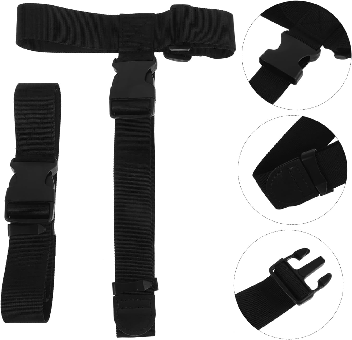 COLLBATH Luggage Straps for Suitcases Adjustable Polyester Belt with Quick Release Buckle for Connecting Multiple Luggage on Travel image number 5