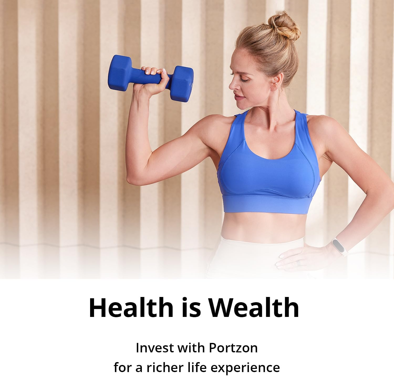 Portzon Weights Anti-Roll Neoprene Dumbbells Set image number 2