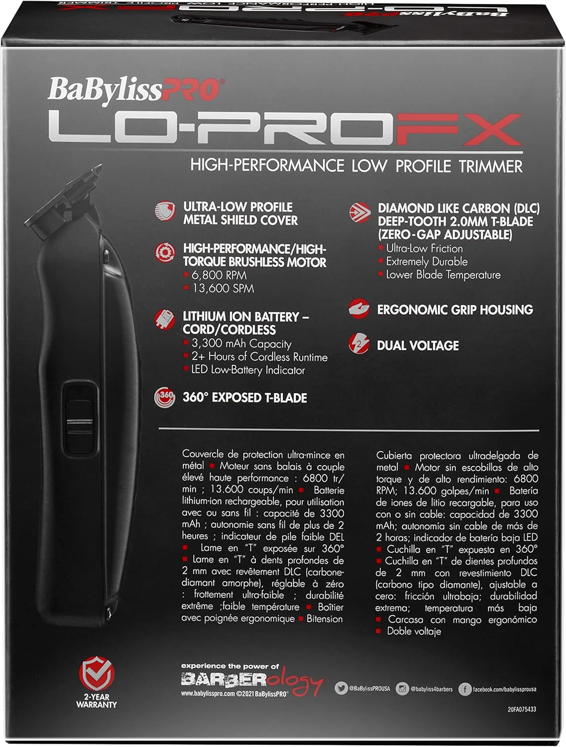 Babylisspro Lo-Profx High-Performance Low Profile Trimmer, 1 Ct. image number 2