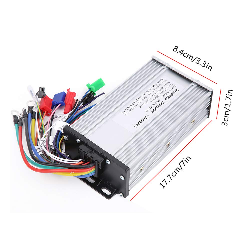 Motor Controller, 48V -72V Brushless Motor Controller, Professional Motor Speed Controllers, 12Tube Dual Mode Rectangula E‑Bike Motor Controller for Electric Scooter, Electric Bicycle image number 2