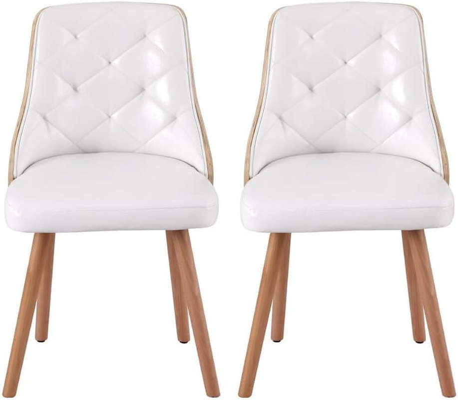 Artiss 2X Dining Chairs Cafe Kitchen Lounge Chair Wooden PU Leather Upholstered