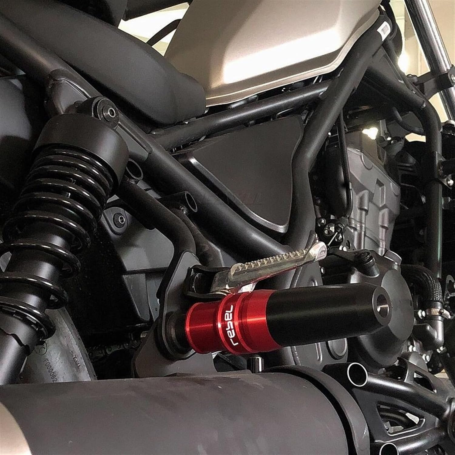 Motorbike Frame Sliders for H┐ONDA Rebel CMX 300 500 CMX300 CMX500 Motorbike CNC Accessories Exhaust Frame Sliders Crash Pads Falling Protector Rebel500 (Color : Black, Size : 1 Piece) image number 1