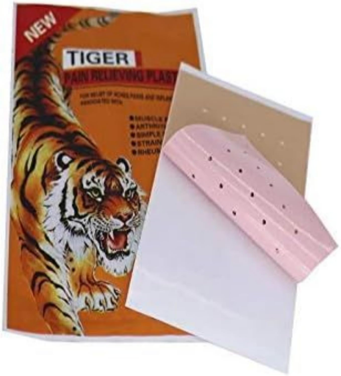 Tiger Pain Balm Relief Plaster Patches - 60 Pcs - 7X10 Cm Each - Fast & Free Post image number 2