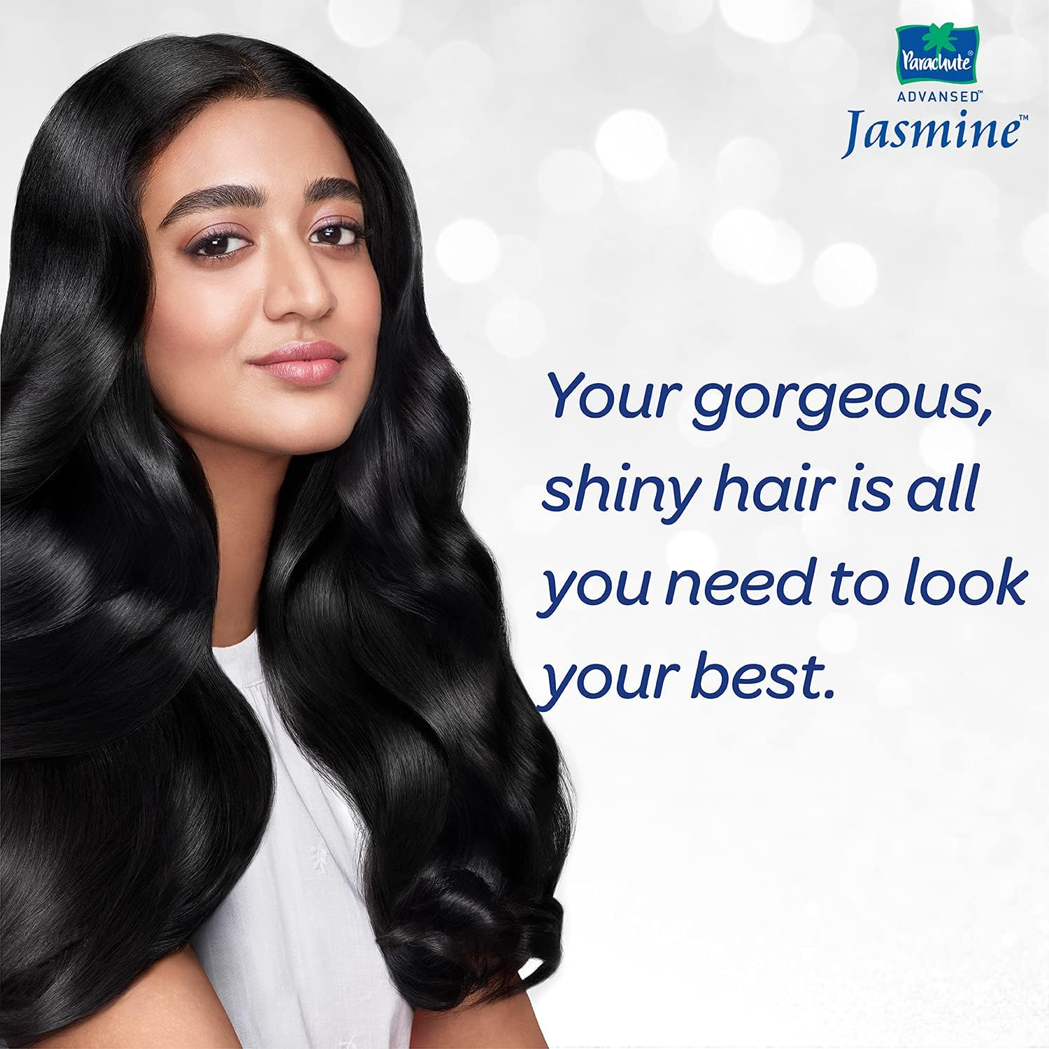 Parachute Advansed Jasmine Coconut Hair Oil, Healthy Shine, Nourishing and Non-Sticky Hair Oil, 90 Ml image number 2