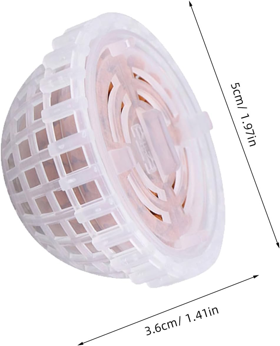 2Pcs Mineral Balls Fish Tank Aquatic Plant Breeding Spheres Hydroponic Container Holder for Small Aquarium Decoration and Root Growth image number 2