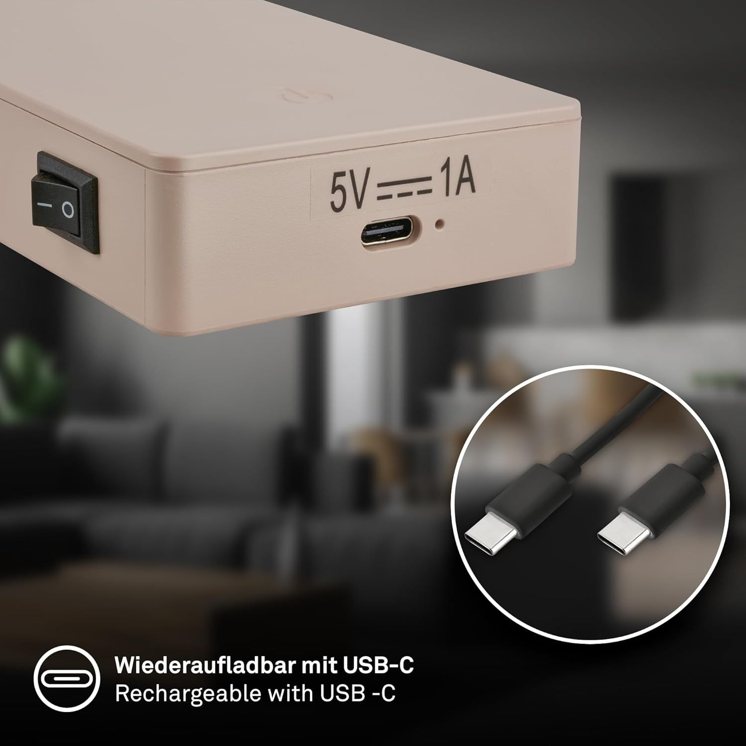 BRILONER - LED Reading Lamp without Power Connection and No Drilling with Battery, Touch, Dimmable, Warm White Light, Wall Light, Wall Lamp for Gluing, Bed Lamp, Reading Light, Bedside Lamp, 7.5 X 3 X image number 6