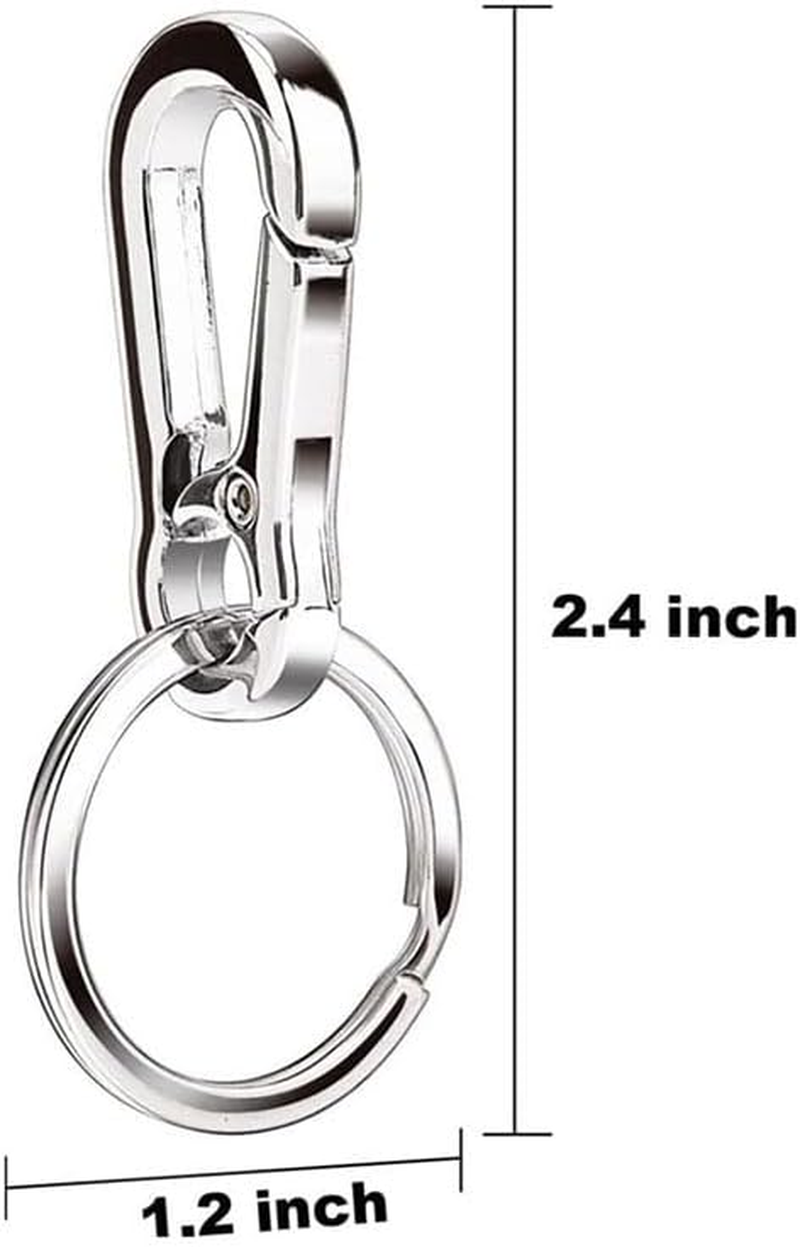 Metal Keyring Keychain Key Ring Chain Holder Organizer for Car/Key Finder, 3 Pack image number 3