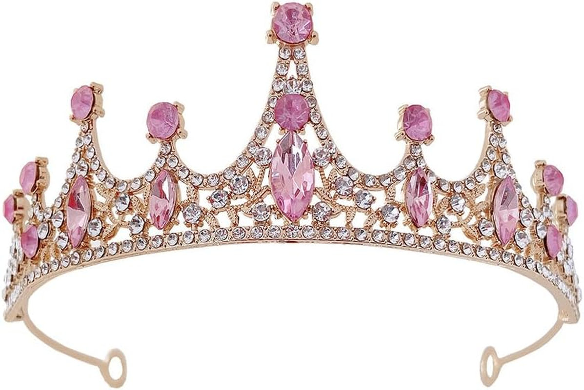 Diamond Crown Headbands Bridal Wedding Headwear Rhinestones Crown for Women Diamond Crown Birthday Hair Accessories image number 5