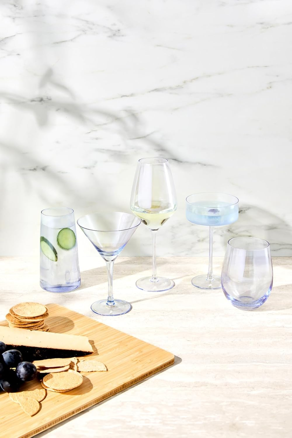 Maxwell & Williams Glamour Highball Glass 480ML Set of 2 Blue Gift Boxed image number 2