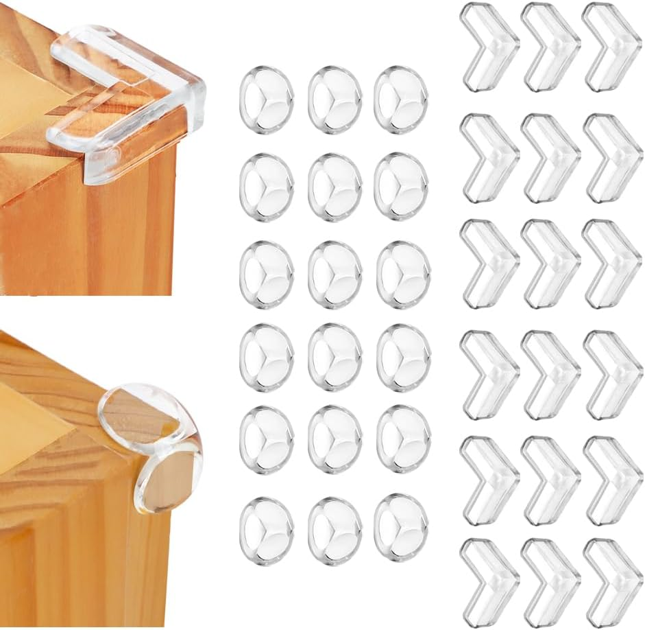 36 Pcs Table Corner Protectors,Clear Proofing Corner Guard, Desks & Furniture Edge Protectors for Sharp Cabinet Cover image number 6