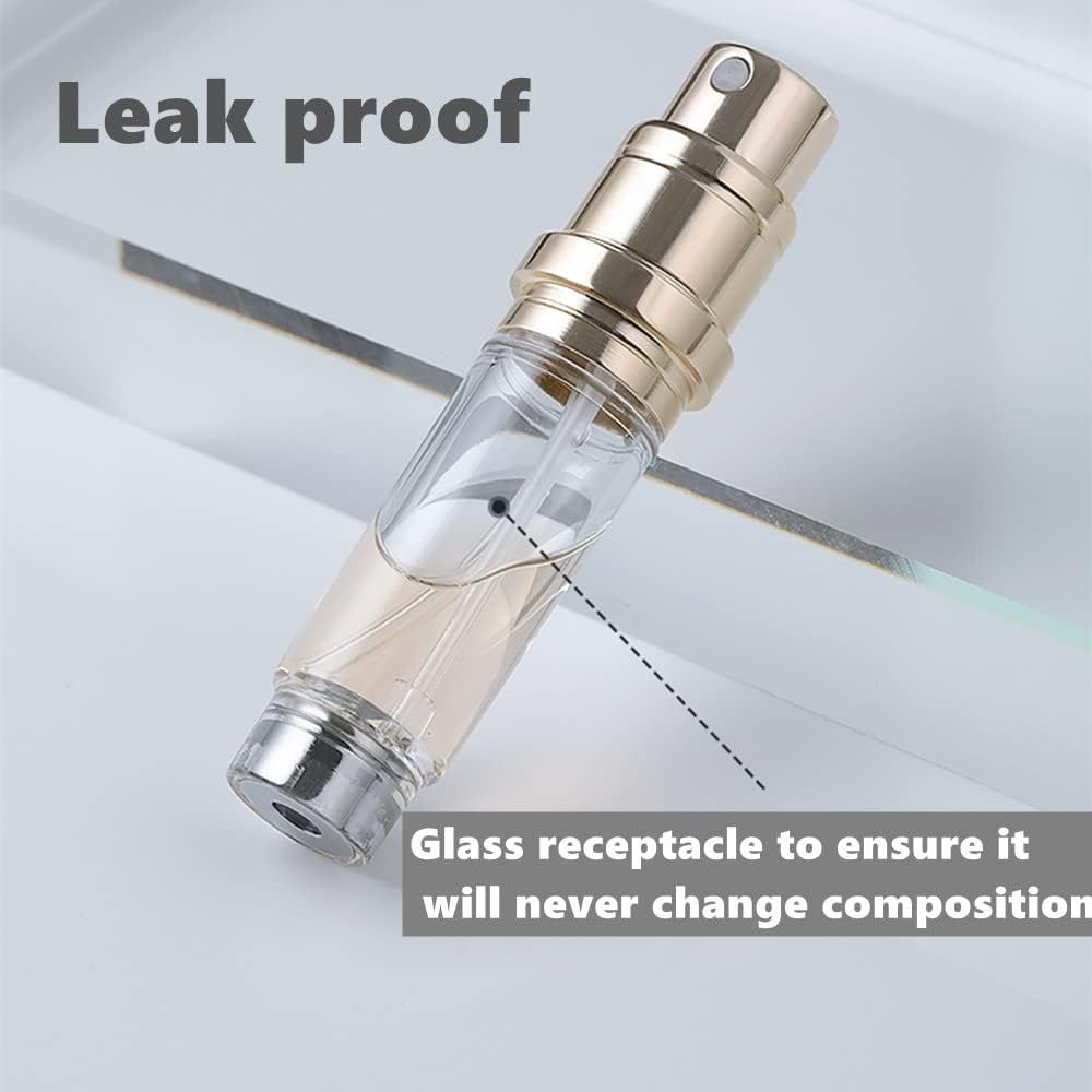 Perfume Atomizer Refillable, Portable Mini Perfume Spray Bottles Empty Spray, Dispensers, Sprayers, Atomisers with Bottom Pump for Travel, Leak-Proof image number 1