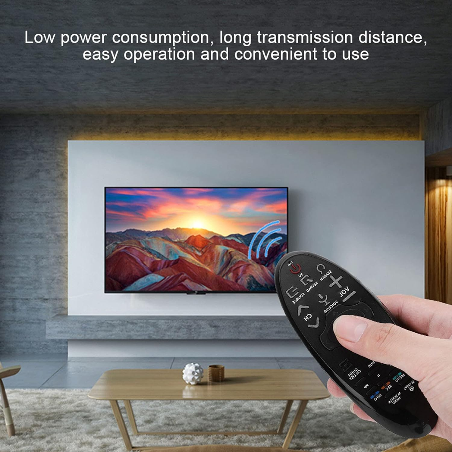 2-In-1 Universal Remote Controller, Smart TV Remote Control for (RBN59-01185F/BN59-01185D/BN94-07469A, Etc), Portable Remote Control for LCD TV, Black image number 6