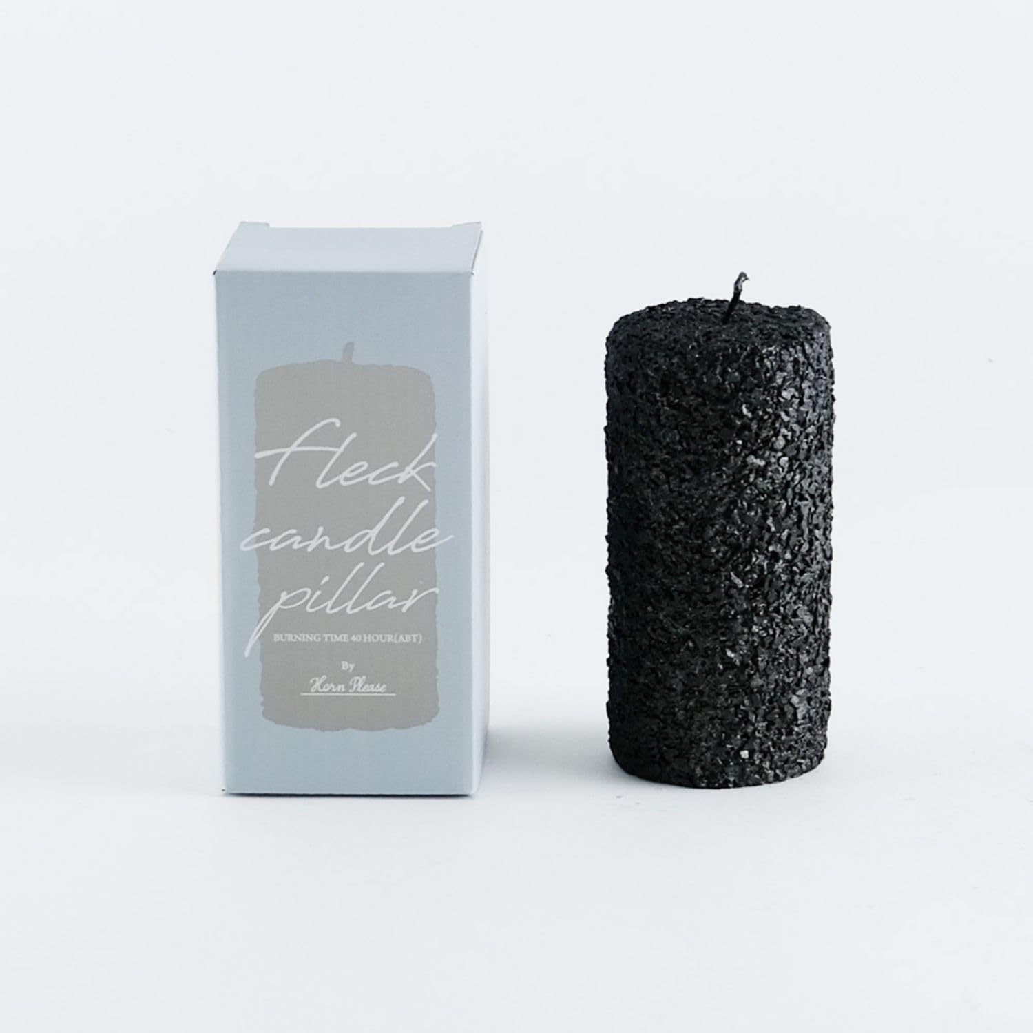 Shisei 107125 Flex Candle Pillar, Size Large, Interior Light, Black, Diameter 2.8 X Height 5.9 Inches (7 X 15 Cm) image number 1