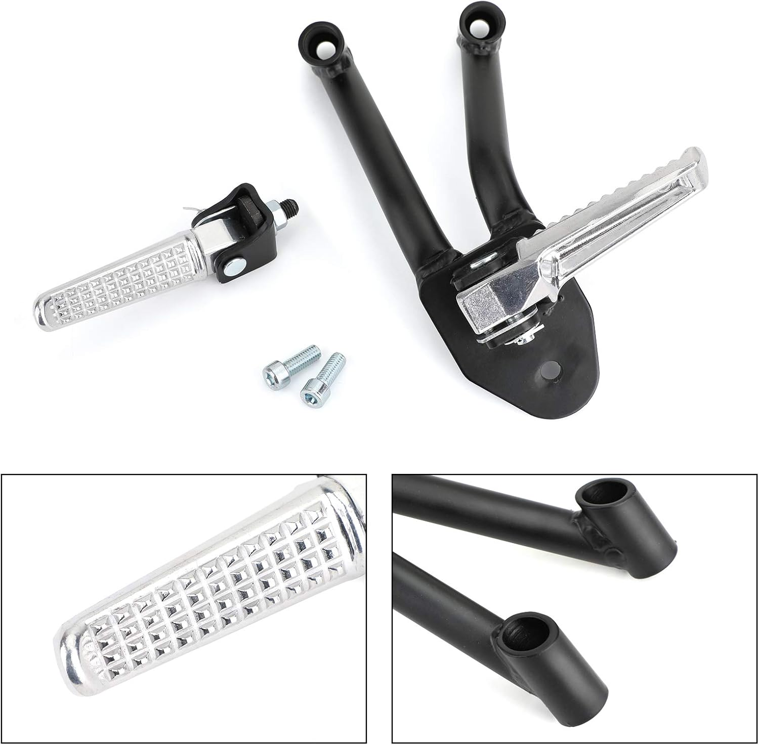 Topteng Rear Foot Pegs Footrests Passenger for Honda CMX300 Rebel 300 2017-2022, CMX500 Rebel 500 2017-2022 image number 5