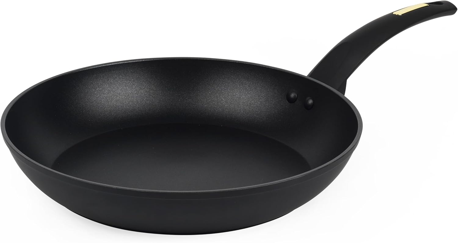 Russell Hobbs Noir Gold 28Cm Frypan, RHCW28FNG, Induction Compatible, Soft Touch Bakelite Handle, Easy Clean Non-Stick Surface, Stylish Gold Accents image number 3