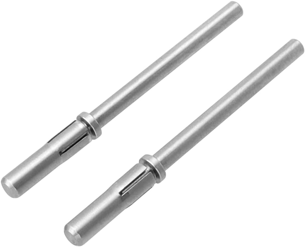 Yakamoz 2Pcs Small Nail Sanding Bands Mandrel, 3.1Mm Dia Mandrel Cuticle Bit Stainless Steel Professional Sanding Bits for Electric Drill Nail File Machine & Acrylic Nails Manicure Nail Art DIY Used