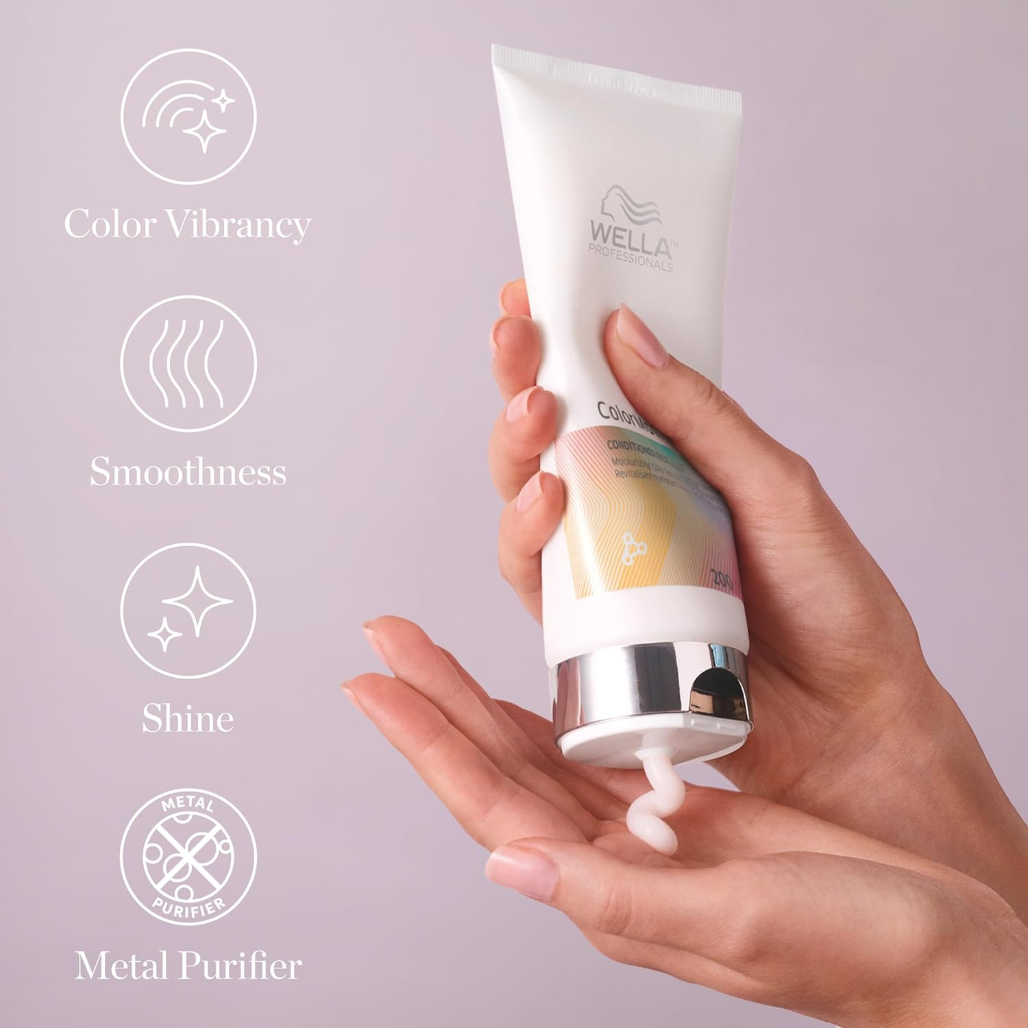 Wella Professionals Colormotion Moisturising Color Reflection Conditioner 200Ml image number 4