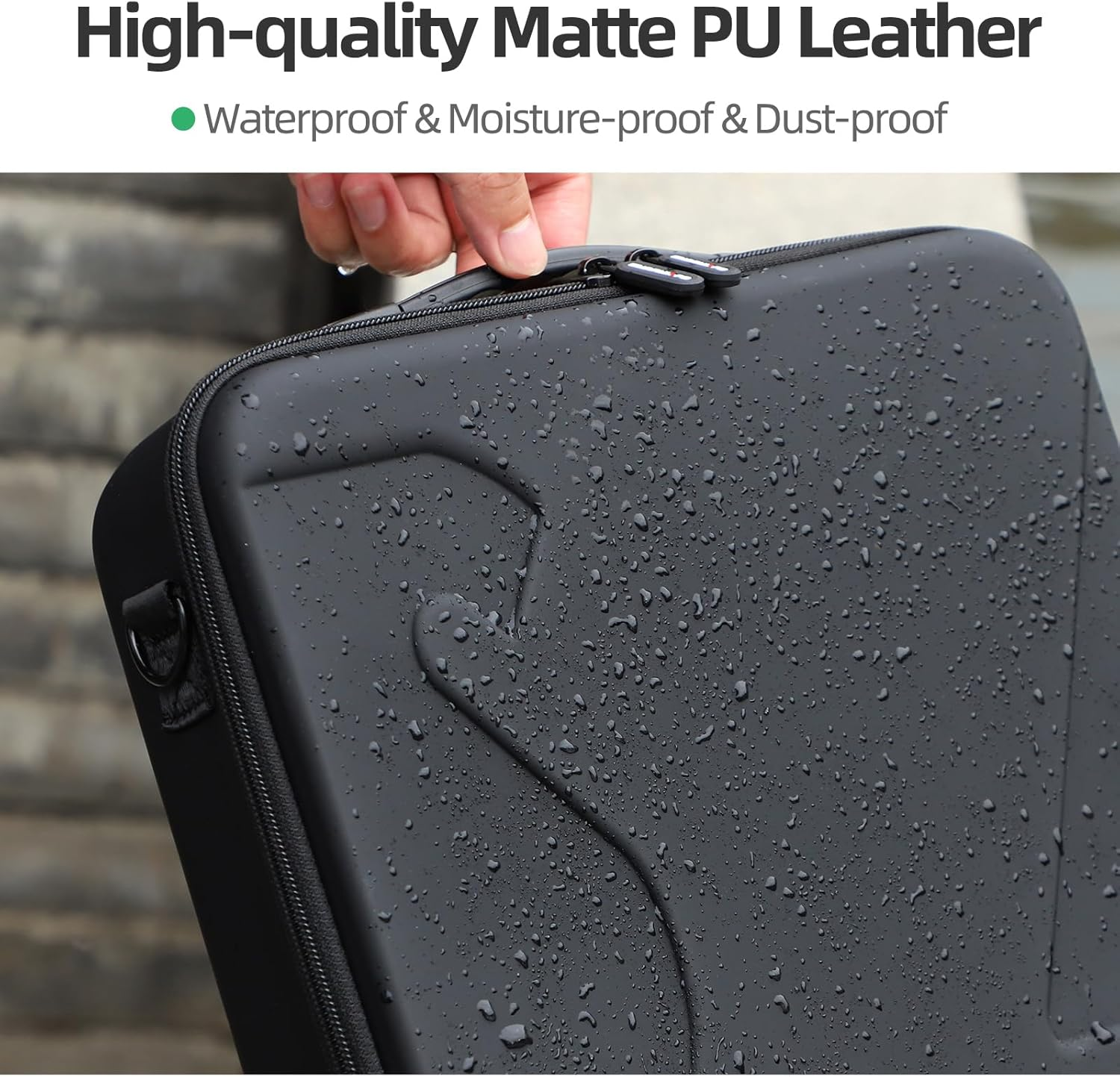 Carrying Case for DJI Flip, Portable Travel Shoulder Bag for DJI Flip Accessories, Fits RC 2/RC-N3 Remote Controller (Black) - Grey image number 3