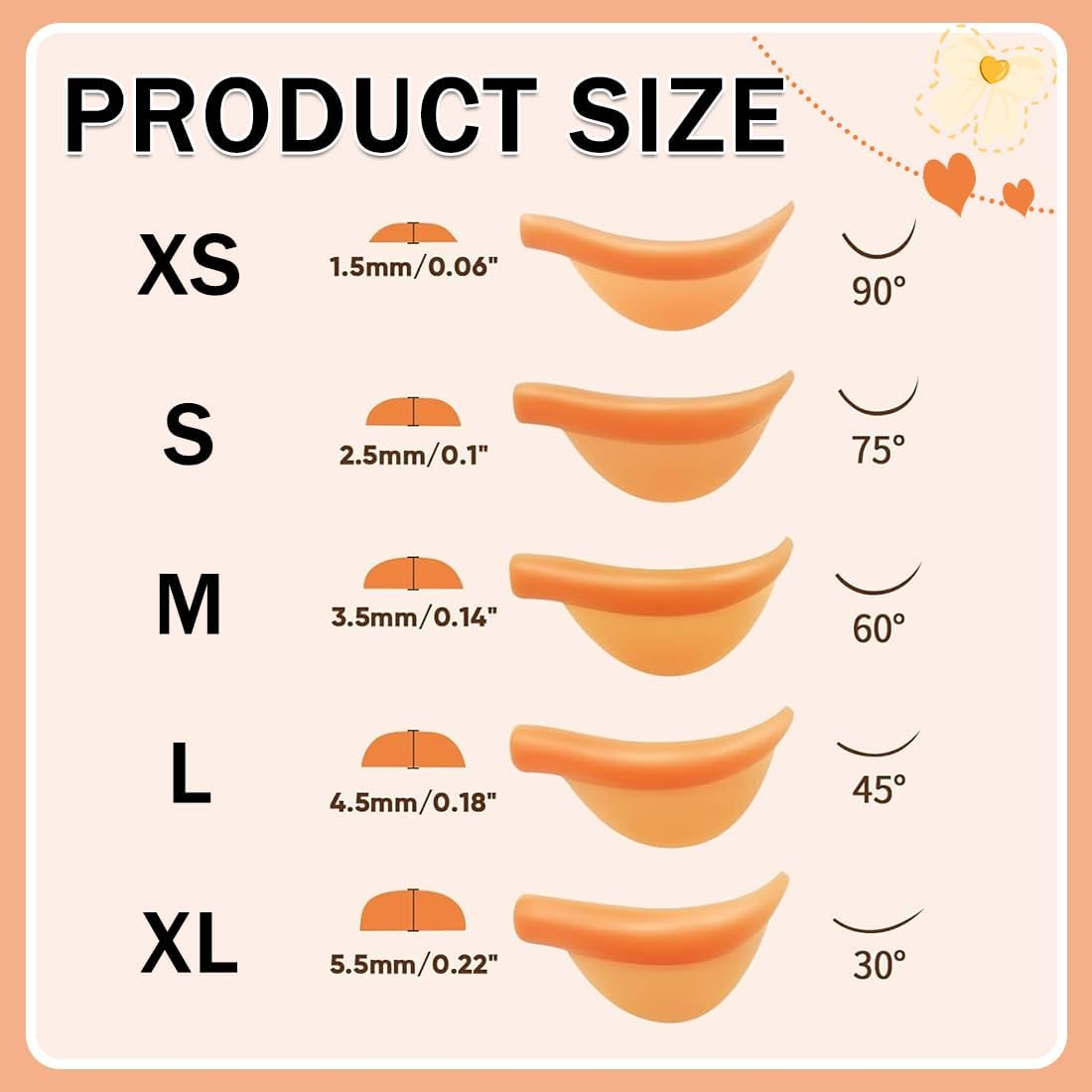 Eyelash Lifting Pads, Lash Lift Shields, Silicone Perm Pad, Silicone Pads, Lifting Lash Lift Adhesive Pads, Silicone Pads, Reusable Perm Pad for Eyelash Perm (Pack of 10) image number 1