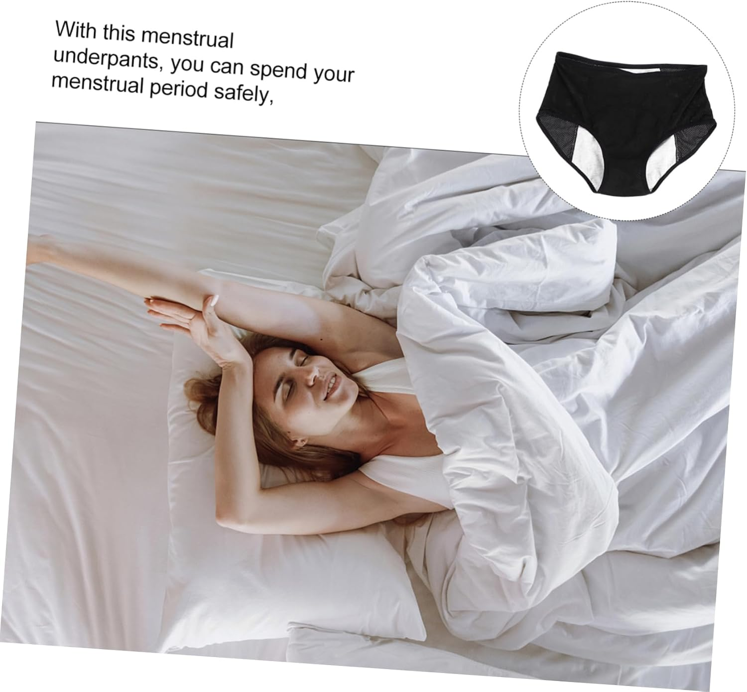 Menstrual Pants for Women Comfortable Leak Design Easy to Clean Menstruation Underpants Girlfriend Wife image number 6